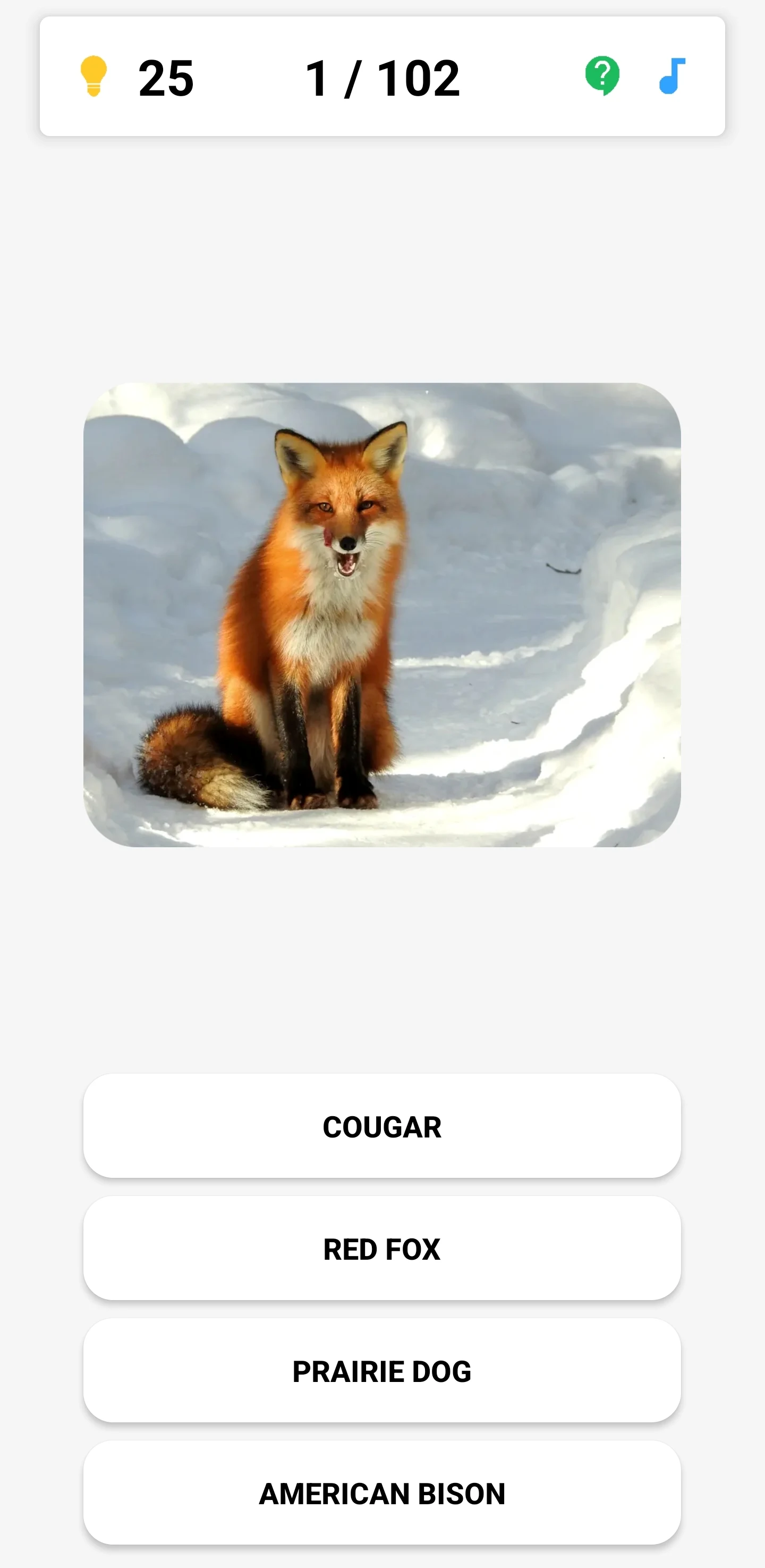Animal Quiz: Guess the Animal screenshot