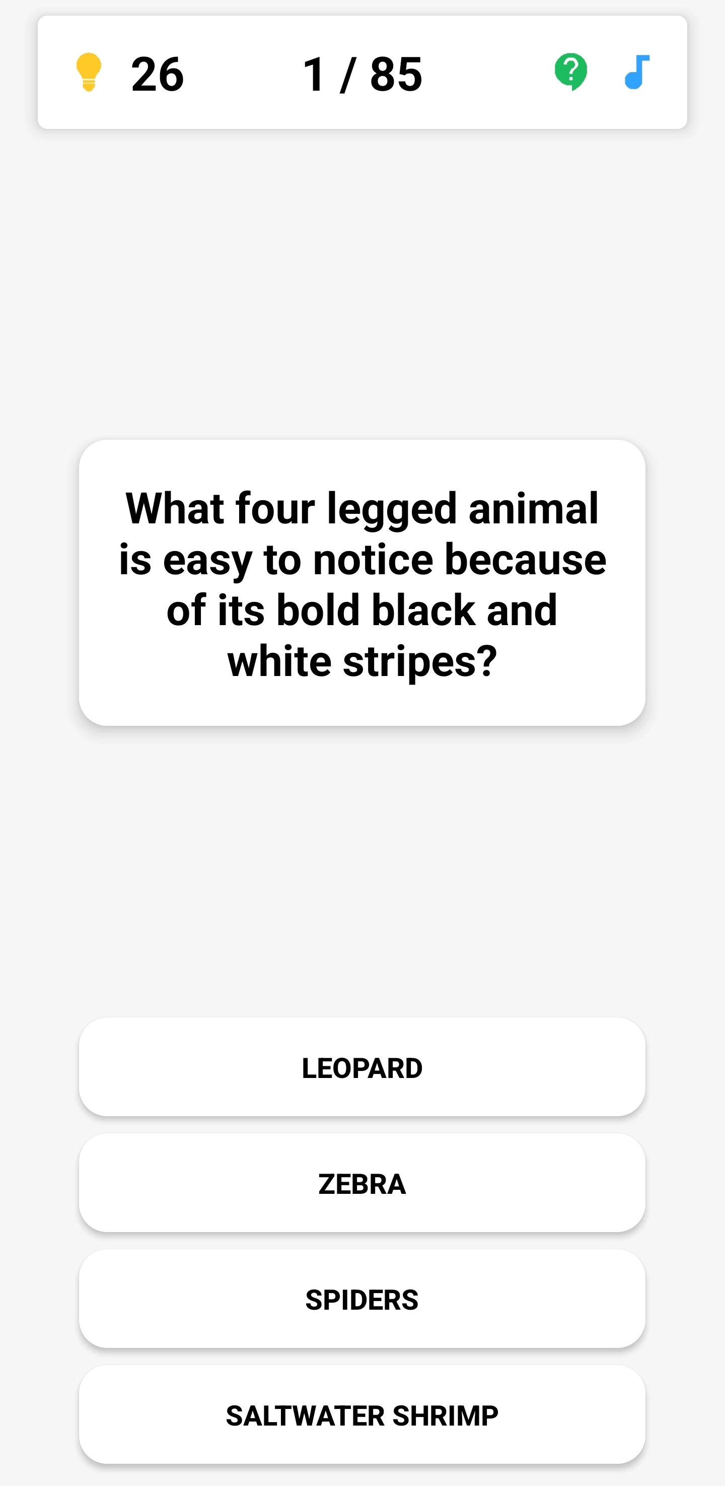 Animal Quiz: Guess the Animal screenshot
